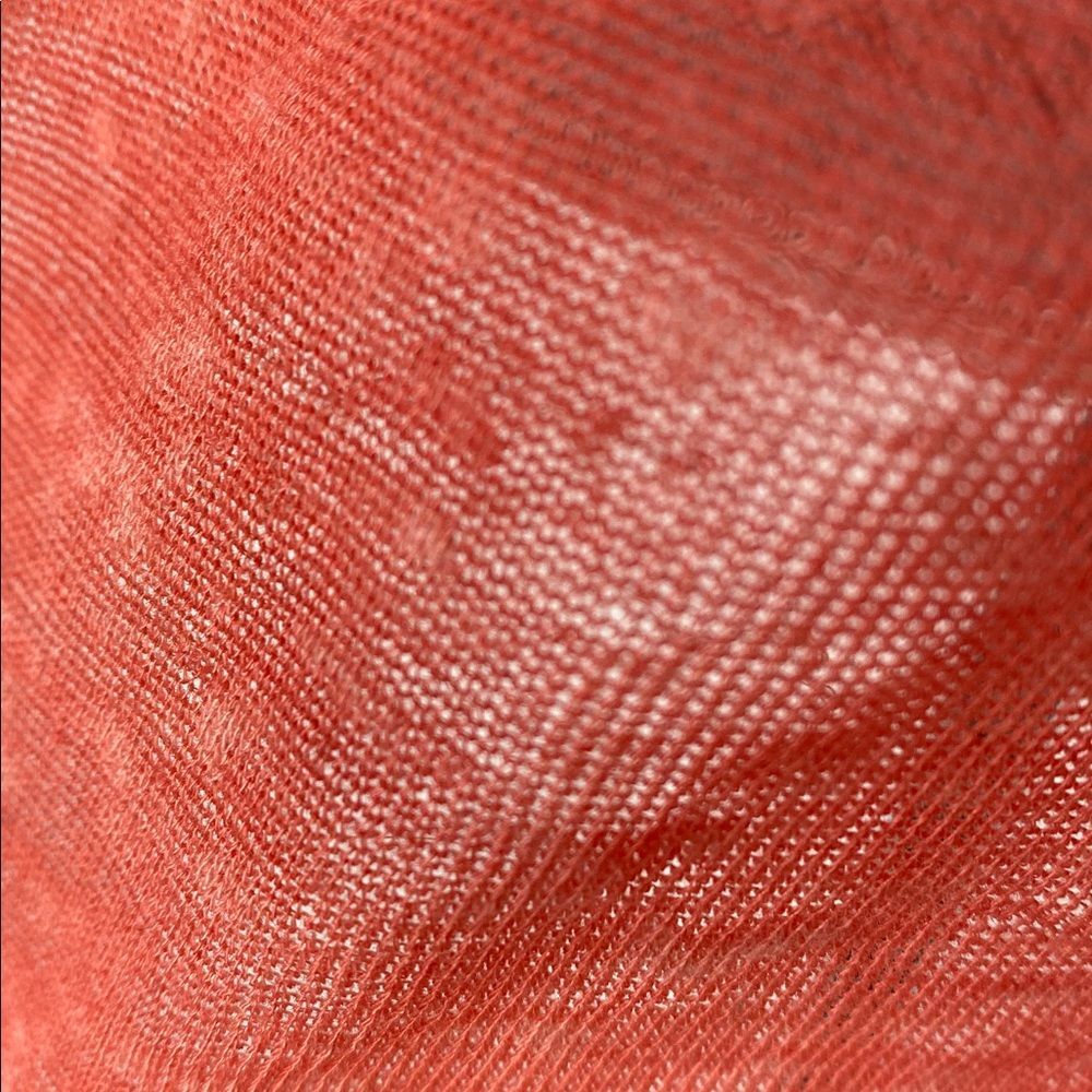We The Free Distressed Sheer Coral Orange Short Sleeve Tee XS Lightweight Beach - Picture 6 of 9